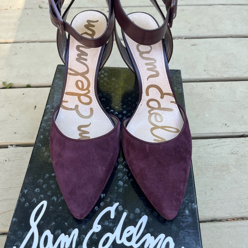 Sam Edelman Plum Suede Heels